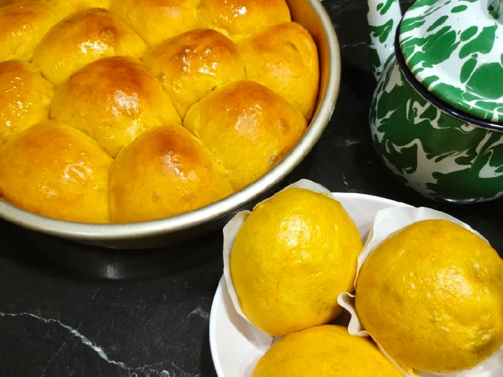 Langkah Gampang Membuat Resep Roti Sobek &amp;amp; Bakpao Labu Kuning yang Uenak Anti Ribet, Lezat