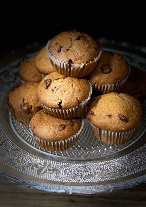 A picture of Banana chocolate chip muffins 🧁.