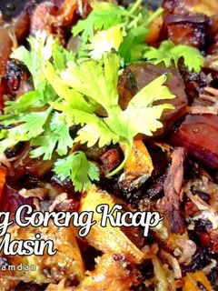 Gambar Terung Goreng Kicap Ikan Masin