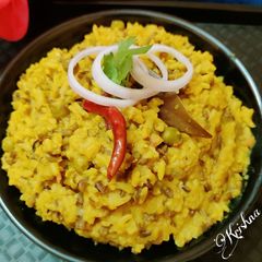 A picture of Moong Daal khichdi.