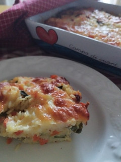 Foto di Torta salata di riso e verdure