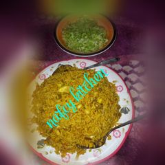 A picture of Jallop rice nd beans.