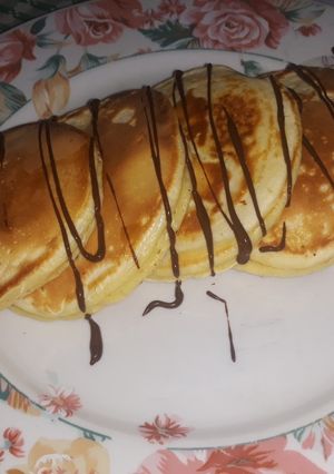 Una foto de Hotcakes de vainilla y coco