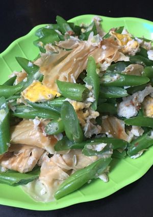 Foto resep Buncis Cah Kembang tahu telor
