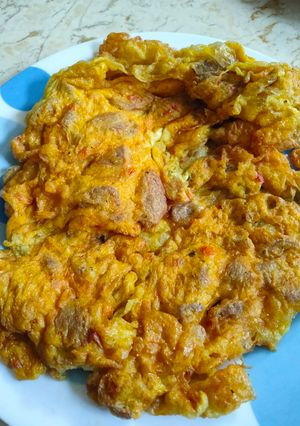 Foto resep (619) Telur Dadar Keriting