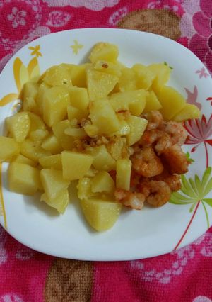 عکسی از دستور سیب زمینی کره ای
