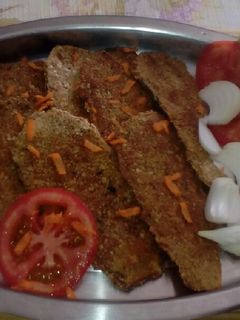 Una foto de Milanesas de berenjenas