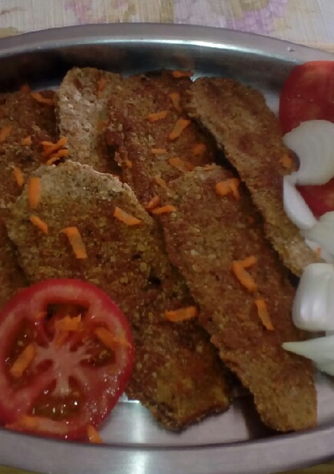 Una foto de Milanesas de berenjenas