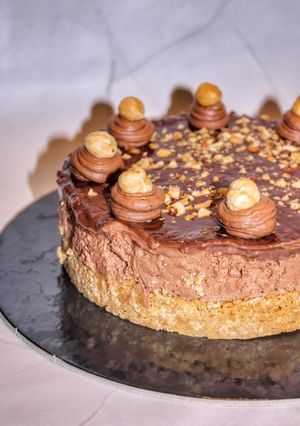 Ferrero torta sütés nélkül recept fotója