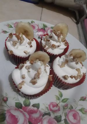 Una foto de Muffins de plátano con nuez