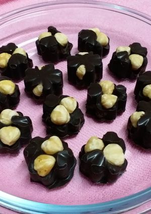 A picture of Hazelnut Dark Chocolate.