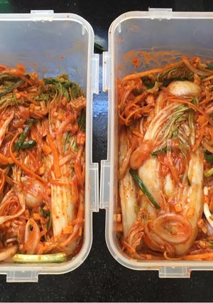 Hình của món Kim chi.