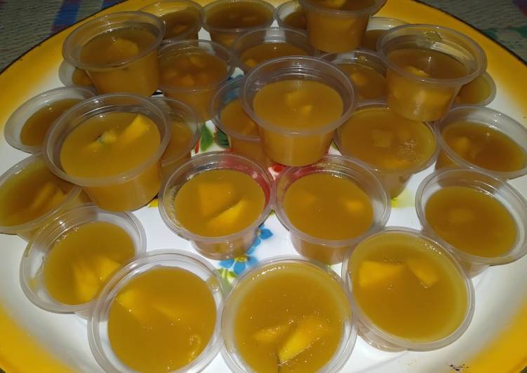 Puding mangga sederhana