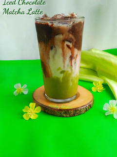 Foto resep Iced Chocolate Matcha Latte