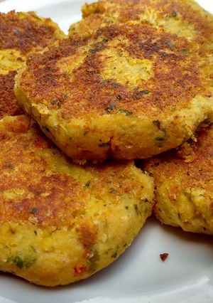Una foto de Hamburguesas veganas de garbanzos