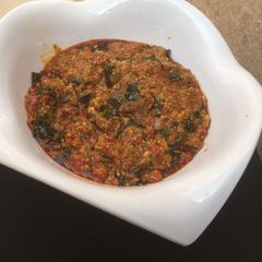 A picture of Egusi soup.