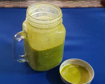 Easy Recipe Frozen banana raw oats almond milk and moringa smoothie Very Delicious