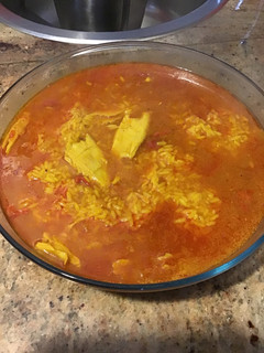 Una foto de Arroz caldoso vegano con especias Thermomix