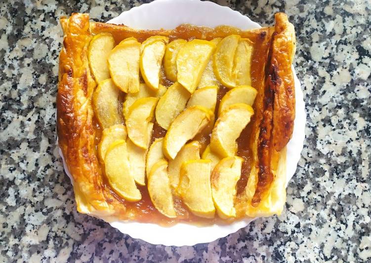 Hojaldre o pastel de manzana