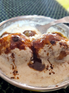 A picture of Dates and jaggery chutney/Sauce for dahi Bhalla.