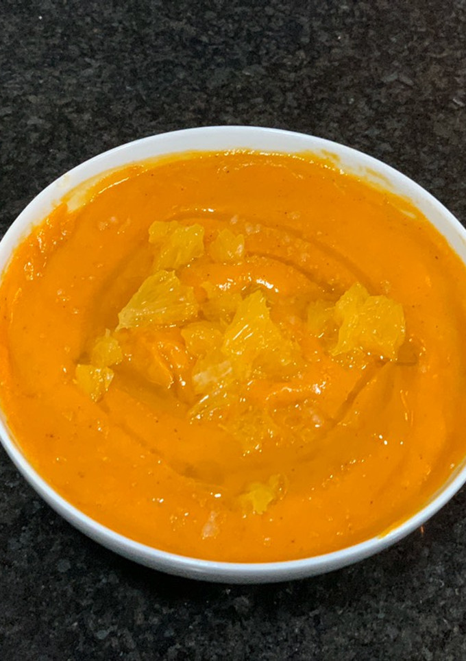 Una foto de Crema Calabaza con Naranja, al Horno