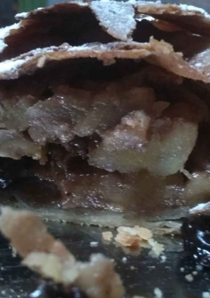 Una foto de Strudel de manzana