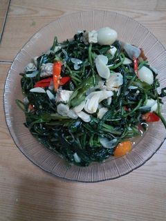 Foto resep Tumis Kangkung Telur Puyuh
