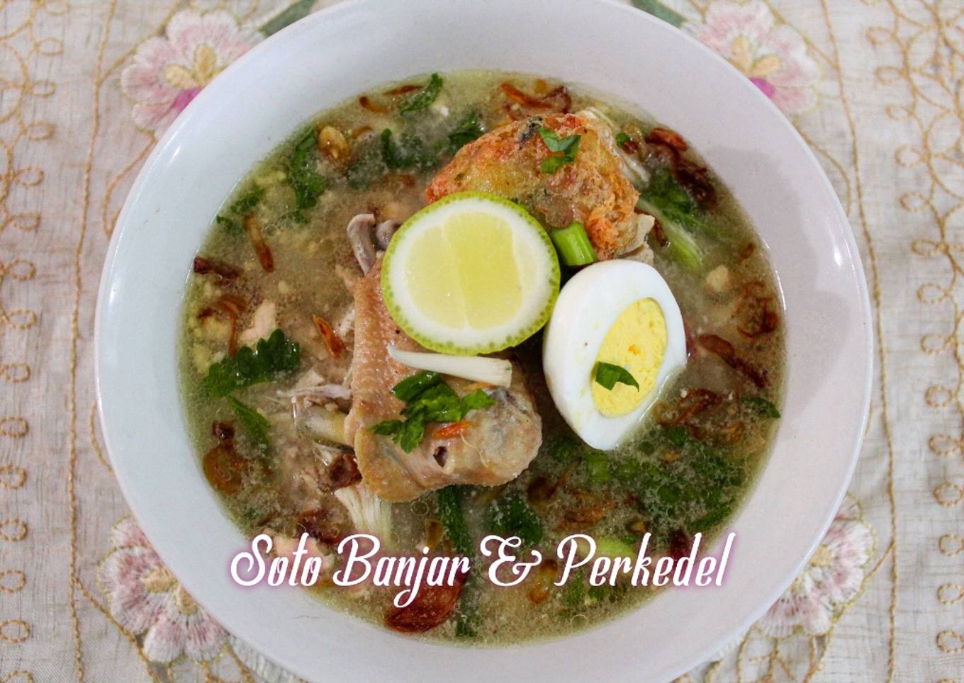 Soto khas Banjar & Perkedel Singkong