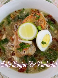 Foto resep Soto khas Banjar & Perkedel Singkong