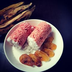 A picture of Beetroot Putt (Puttu).