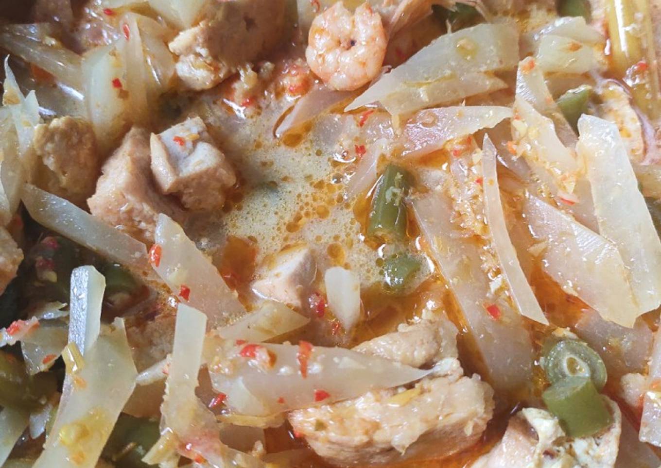 Lontong Sayur Udang Tahu Tempe