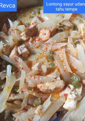 Foto resep Lontong Sayur Udang Tahu Tempe