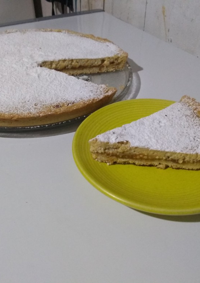 Una foto de Tarta de ricota y dulce de leche😋👌