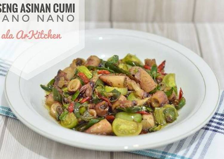 Bahan mengolah 13. Oseng-oseng Asin Cumi Nano-nano ala ArKitchen, Lezat Sekali