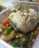 Roll de merluza con vegetales