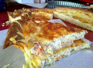 Foto principal de Quiche de salmón ahumado y queso de cabra