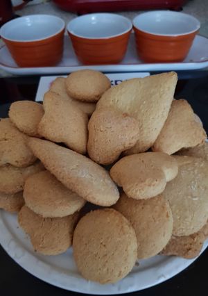 A picture of Butter and Coconut biscuits. 😻.