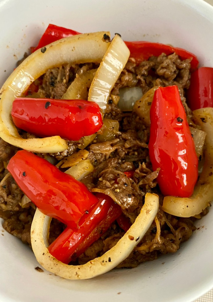 Foto resep Beef slice black pepper