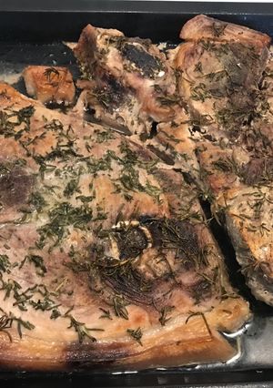 Una foto de Cerdo al romero fresco