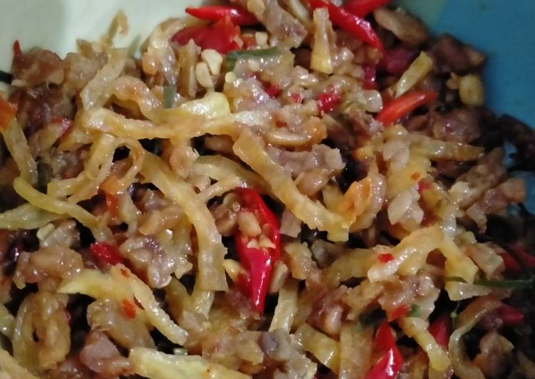 Tempe Kentang Pedas Manis