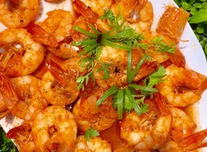 Hình của món Tôm rim nước dừa  Cho bé ăn dặm.