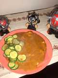 Pollo con salsa “Abrazo de oso invertido”