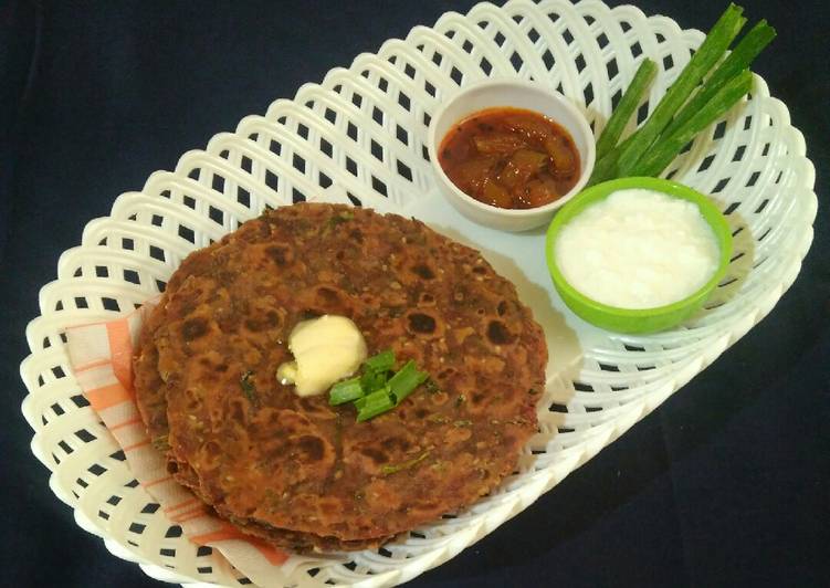 Recipe of Any-night-of-the-week Beetroot paratha