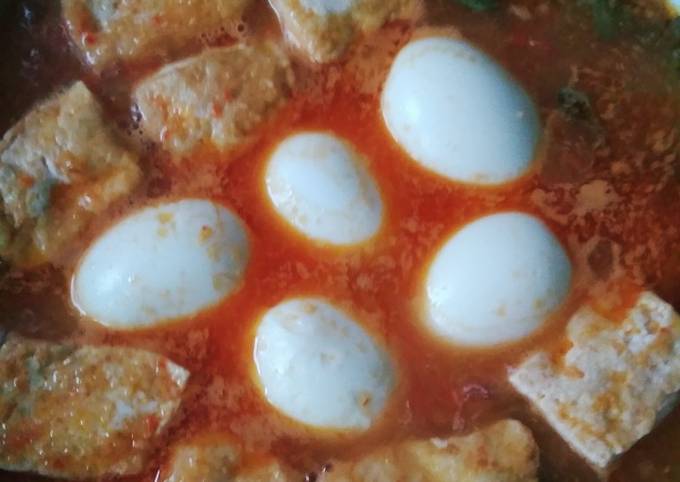  Bagaimana cara bikin Telur Tahu Bumbu Bali yang enak