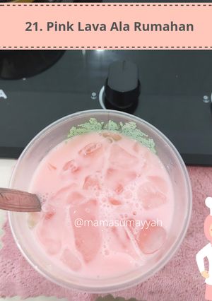 Foto resep 21. Ice Pink Lava ala rumahan