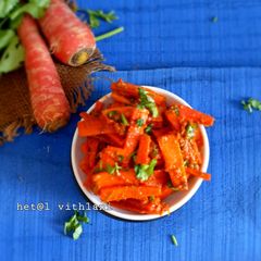 A picture of Garlic carrots.