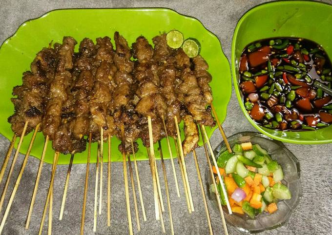 Ternyata ini lho! Resep termudah bikin Sate Daging Gurih Nyoy hidangan Lebaran dijamin nagih banget