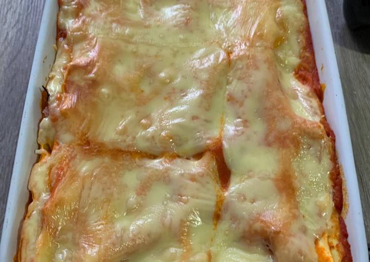 Lasanha de fiambre e queijo