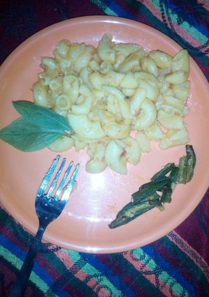 A picture of Tasty and healthy macaroni.