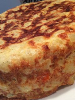 Una foto de Tortillón de york, queso y pimiento morrón GM F